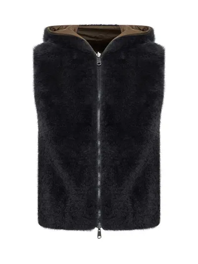 Brunello Cucinelli Coats In Charcoal