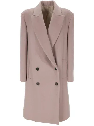 Brunello Cucinelli Coats In Purple