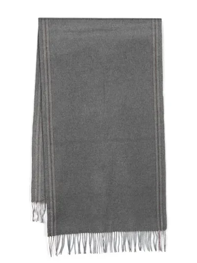 Brunello Cucinelli Colored Scarf In Grey