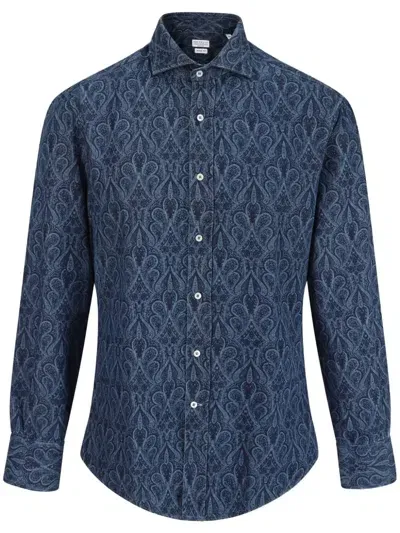 Brunello Cucinelli Cotton Paisley-print Shirt In Multi