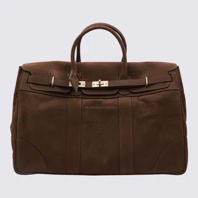 Brunello Cucinelli Suitcases In Brown