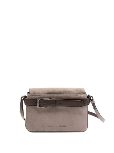 Brunello Cucinelli Crossbody Bag In Beige