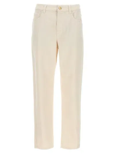 Brunello Cucinelli Denim Jeans In Panna