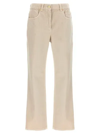 Brunello Cucinelli Dyed Jeans In Beige