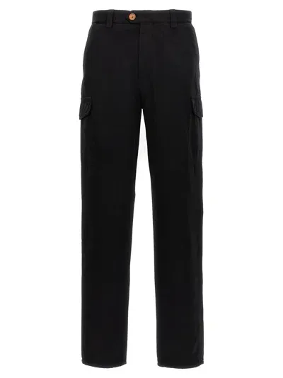 Brunello Cucinelli Dyed Pants In Black