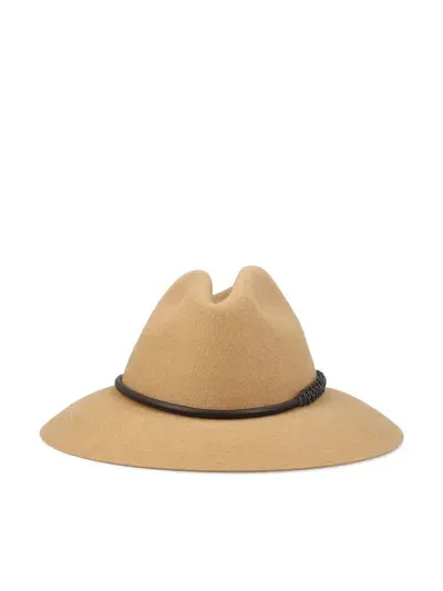 Brunello Cucinelli Embellished Bucket Hat In Brown