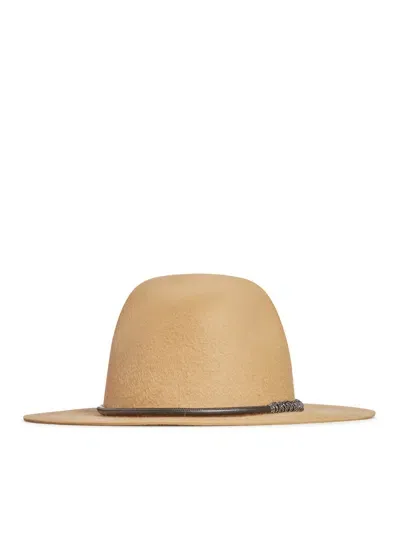 Brunello Cucinelli Felt Fedora In Brown