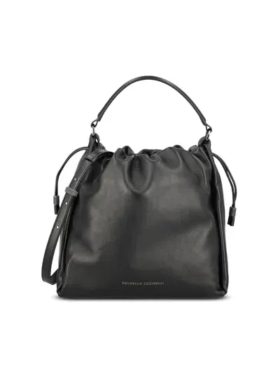 Brunello Cucinelli Shoulder Bag In Black