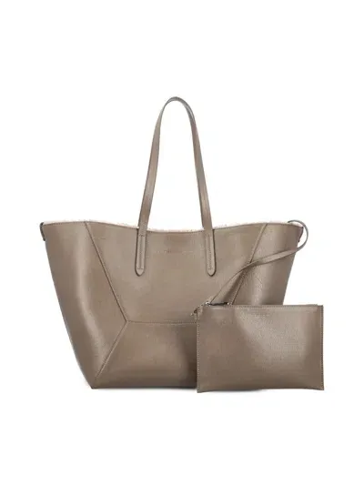 Brunello Cucinelli Handbags In Mud