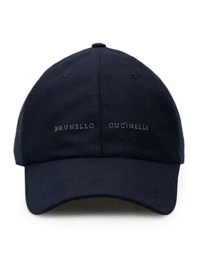 Brunello Cucinelli Hat In Blue