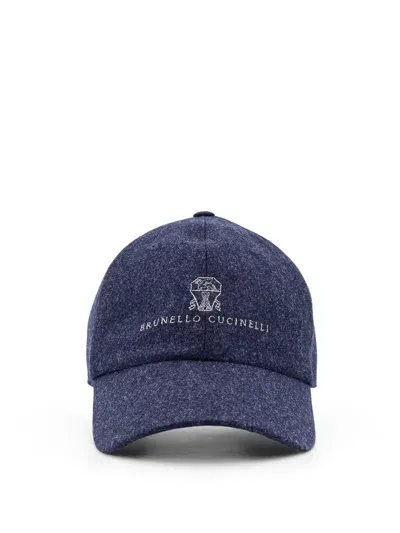 Brunello Cucinelli Hat In Blue