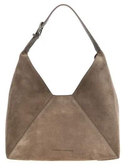 Brunello Cucinelli Shoulder Bag In Brown