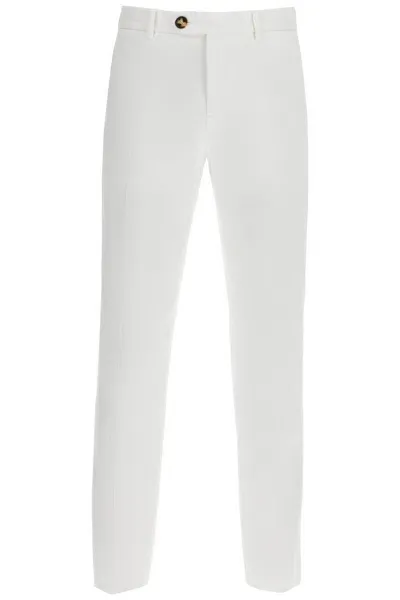 Brunello Cucinelli Italian Fit Gabardine Trousers For In White