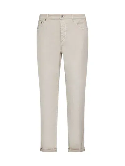 Brunello Cucinelli Jeans In Gold