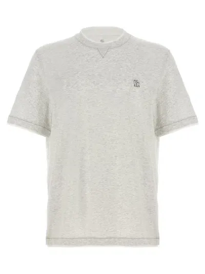 Brunello Cucinelli Layered T-shirt In Gray