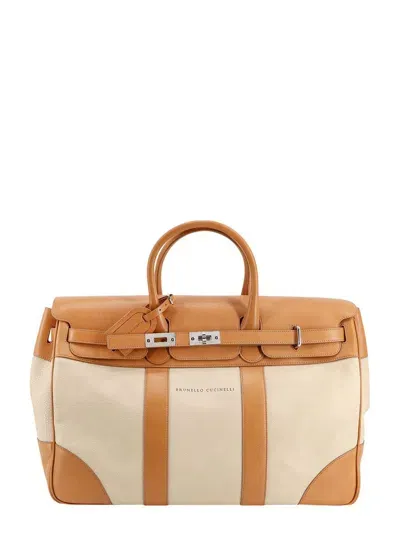 Brunello Cucinelli Weekender Country In White