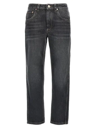 Brunello Cucinelli Monile Jeans In Black