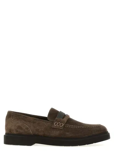 Brunello Cucinelli Monile Loafers Brown