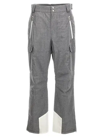 Brunello Cucinelli Pinstripe Pants In Gray