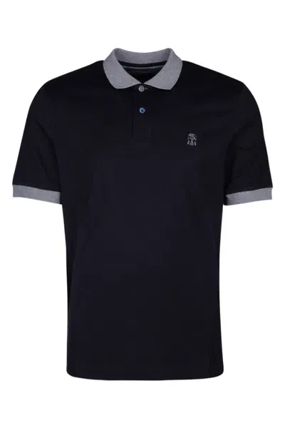 Brunello Cucinelli Logo-embroidered Polo Shirt In Cw893