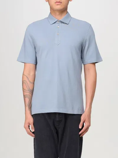 Brunello Cucinelli Polo Shirt  Men Color Blue In Blau