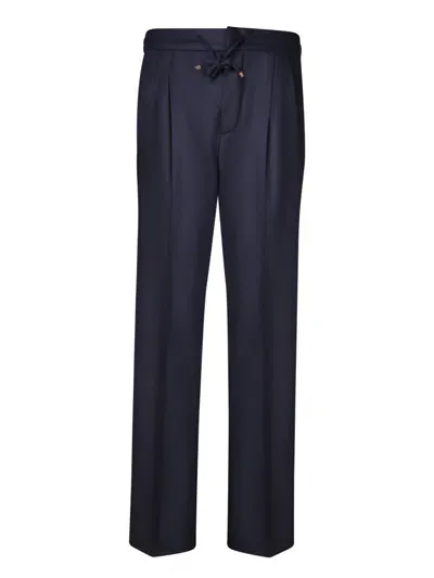 Brunello Cucinelli Relaxed Fit Trouser In Blue