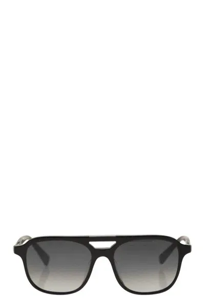 Brunello Cucinelli Sartorial Sunset Acetate Sunglasses In Black