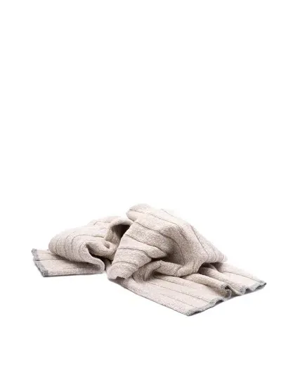 Brunello Cucinelli Scarf In Light Grey