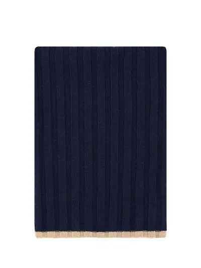 Brunello Cucinelli Scarf In Navy