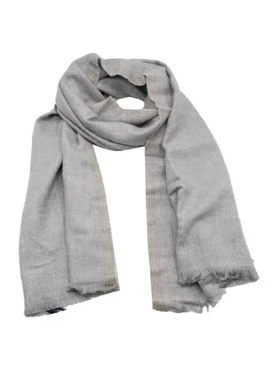 Brunello Cucinelli Scarfs In Grey