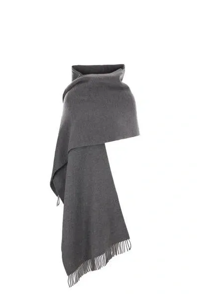 Brunello Cucinelli Scarfs In Grey