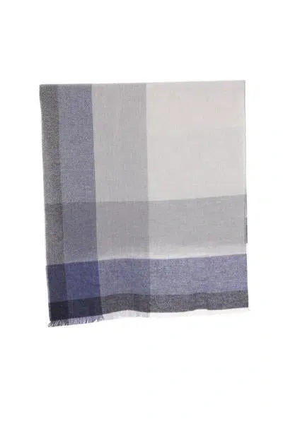 Brunello Cucinelli Scarfs In Navy+grey+fog