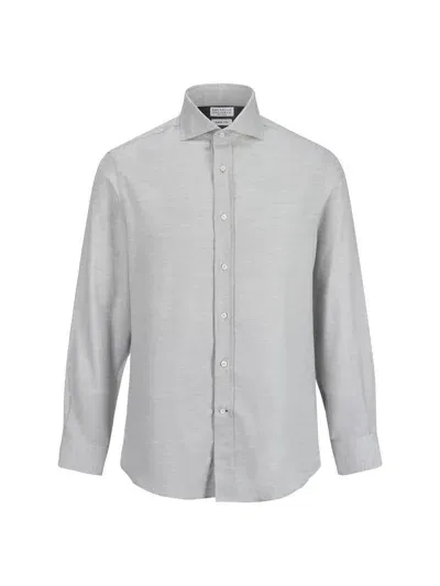 Brunello Cucinelli Shirt In Perla