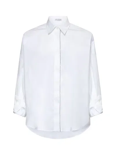 Brunello Cucinelli Shirts In White