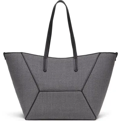 Brunello Cucinelli Shopper Bag In Medium Grey