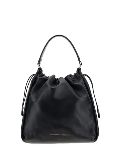 Brunello Cucinelli Shoulder Bag In Black