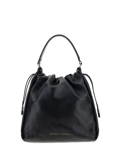 Brunello Cucinelli Shoulder Bag In Nero