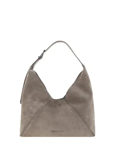 Brunello Cucinelli Shoulder Bag In Ossido