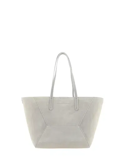 Brunello Cucinelli Shoulder Bag In Quarzo