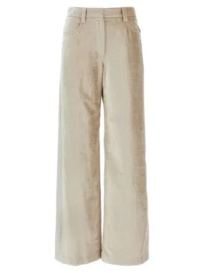 Brunello Cucinelli 'sleek' Velvet Pants