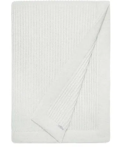 Brunello Cucinelli Square-shape Cashmere Blanket In White