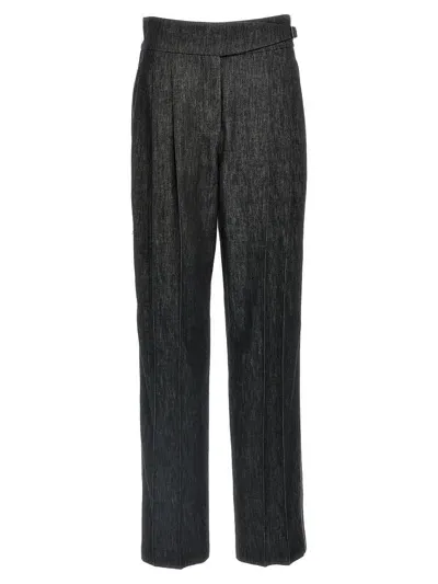 Brunello Cucinelli Strap Detail Jeans In Black