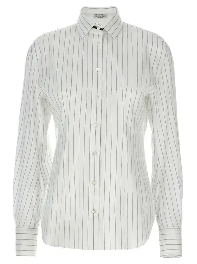 Brunello Cucinelli Monile Shirt, Blouse White