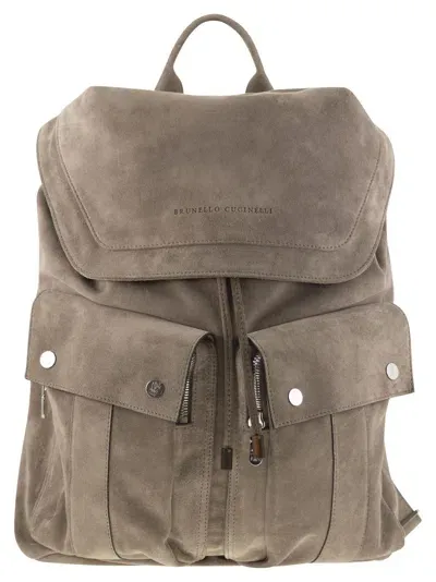 Brunello Cucinelli Suede Backpack