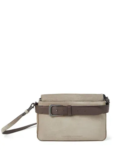 Brunello Cucinelli Suede Shoulder Bag