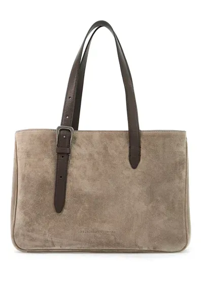 Brunello Cucinelli Leather Handbag In Brown