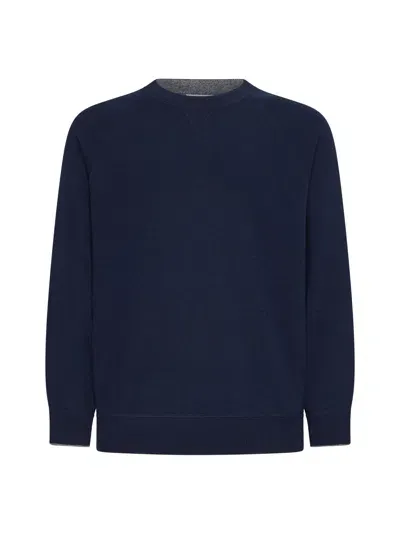 Brunello Cucinelli Sweater In Blue