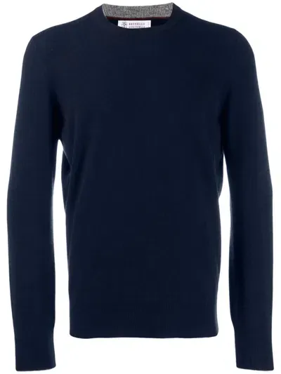 Brunello Cucinelli Sweaters In Blue