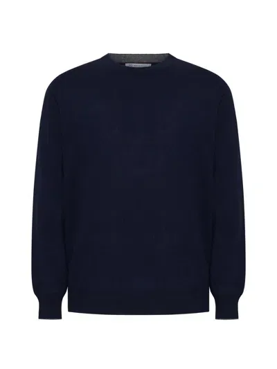 Brunello Cucinelli Sweaters In Blue