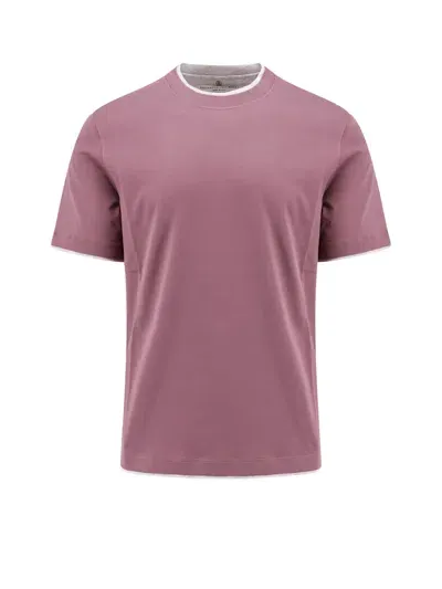 Brunello Cucinelli T-shirt In Purple